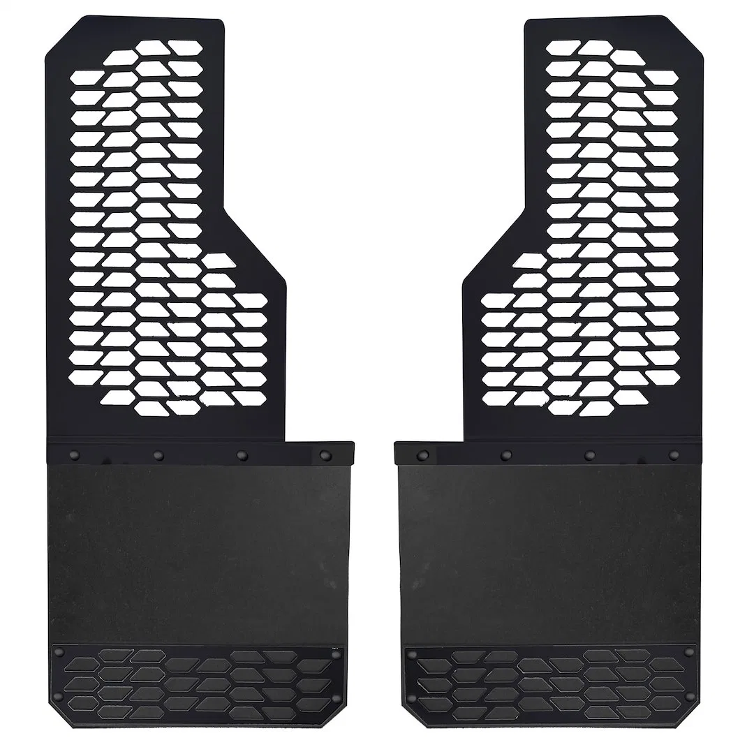 78270 – PUTCO Mud Flap, Direct Fit Set Of 2 Flat Without Logo Matte Black High Density Polyethylene Bolt On Mount Wit...